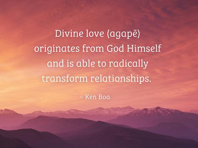 agape love is transformational love