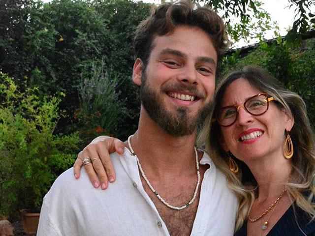 Israeli hostage Alon Ohel with his mother, Idit Ohel, before he was kidnapped by Hamas. Photo credit: Courtesy.
