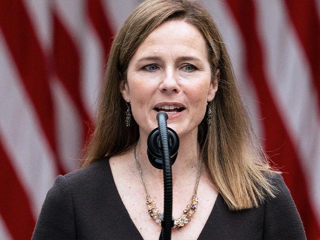Judge Amy Coney Barrett speaks after President Donald Trump announced her as his nominee to the Supreme Court, Sept. 26, 2020, in Washington. (AP Photo/Alex Brandon)