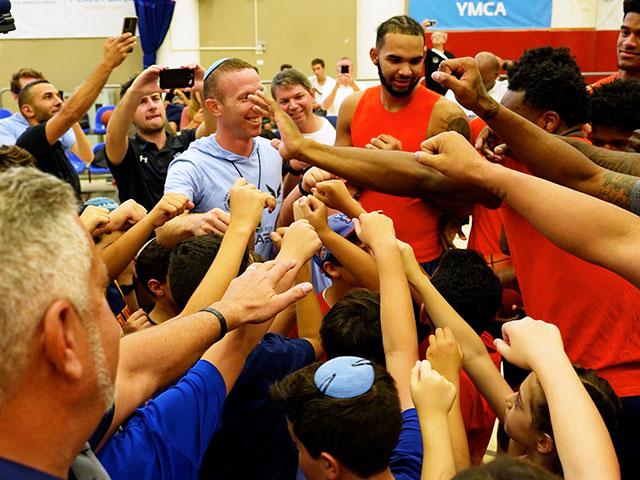 Auburn University Men&#039;s Basketball Team in Israel, Photo Credit: CBN News.