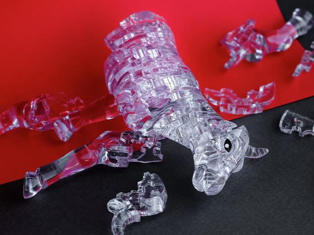 broken glass figurine