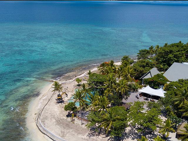 Aerial view of a resort in Fiji, Photo Credit: Damon Hall/Unsplash.  