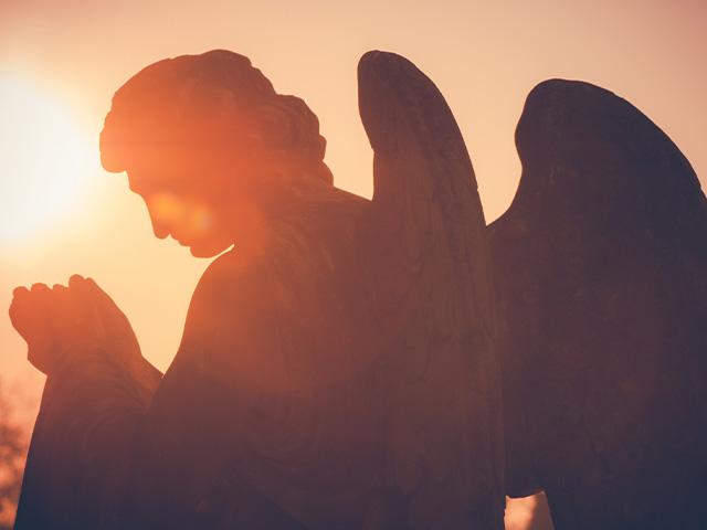 peaceful angel praying