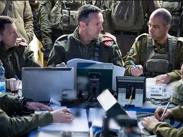 The Chief of the General Staff LTG Herzi Halevi visits an exercise assessing the readiness of troops in the Central Command as part of the “Chief of the General Staff’s Test.” Feb. 9, 2025. Photo Credit: IDF. 