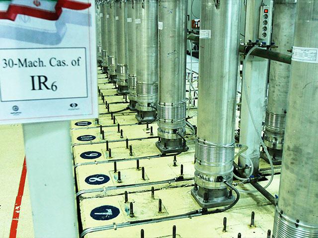 This file photo released Nov. 5, 2019, by the Atomic Energy Organization of Iran, shows centrifuge machines in the Natanz uranium enrichment facility. (Atomic Energy Organization of Iran via AP, File)