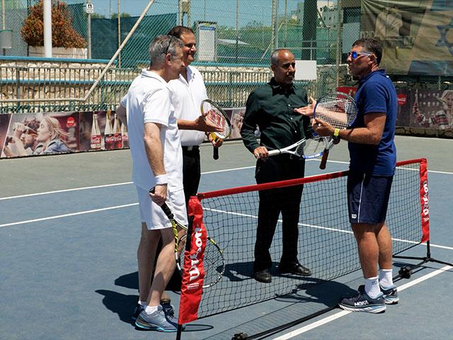 Rahat Mayor at Israel Tennis and Education Centers on Arab-Jewish Leadership Training Day, Photo Credit: CBN News