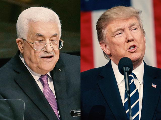 Mahmoud Abbas Donald Trump AP