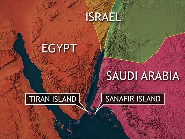 Map of Israel, Egypt, Saudi Arabia. Photo Credit: CBN News