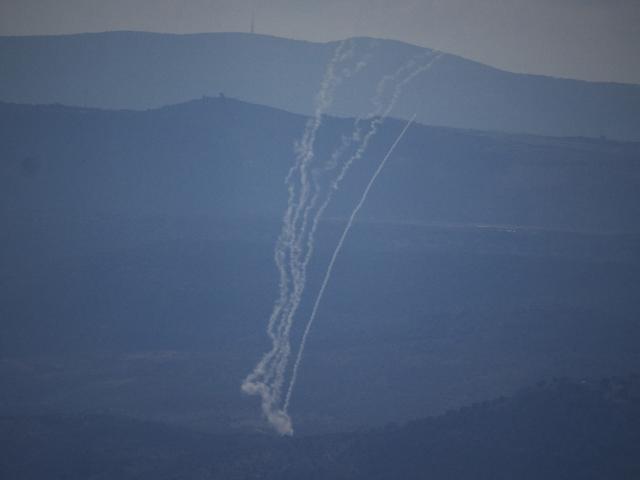 Israeli Iron Dome air defense system fires to intercept rockets that were launched from Lebanon, in northern Israel, Saturday, Sept. 21, 2024. (AP Photo/Leo Correa)