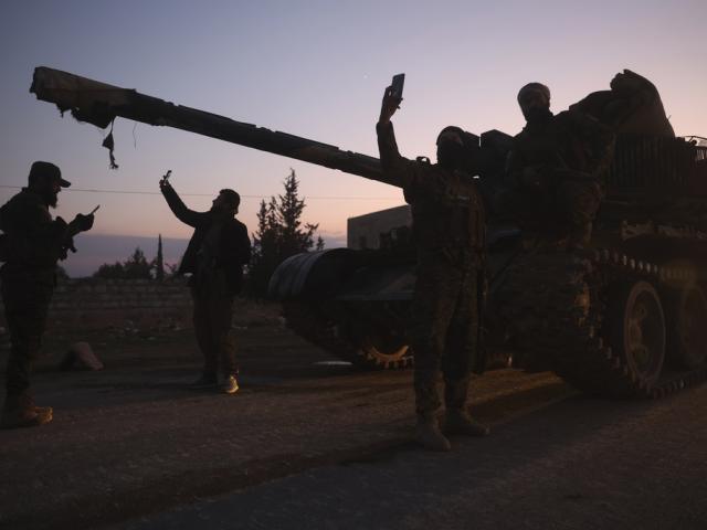 Opposition forces take control of areas outside Aleppo, Syria, Friday, Nov. 29, 2024. (AP Photo/Ghaith Alsayed)