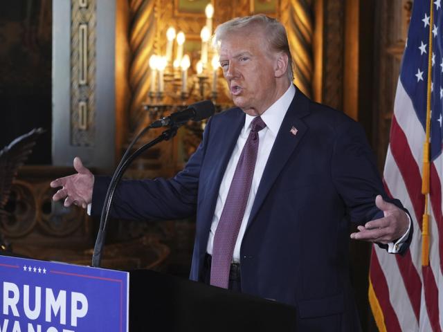 President-elect Donald Trump speaks during a news conference at Mar-a-Lago, Tuesday, Jan. 7, 2025, in Palm Beach, Fla. (AP Photo/Evan Vucci)