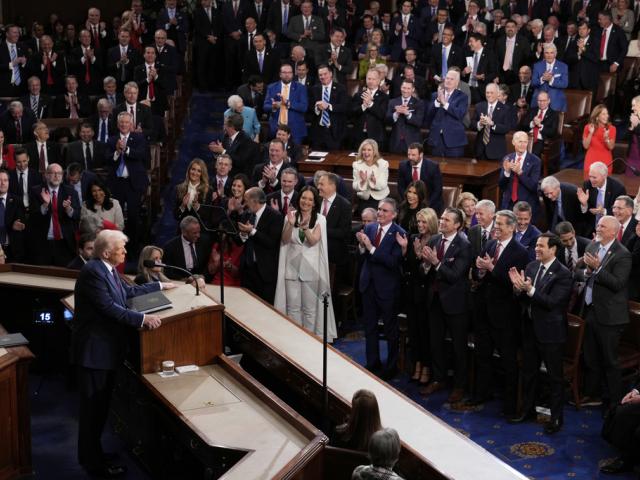 President Donald Trump addresses a joint session of Congress at the Capitol in Washington, Tuesday, March 4, 2025. (AP Photo/J. Scott Applewhite)