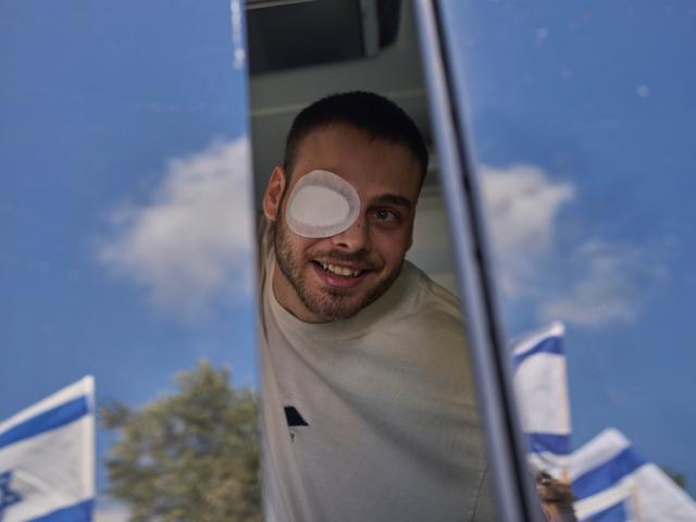 Friends and relatives welcome freed Israeli hostage Alon Ohel to his home in Lavon, Israel, on Oct. 24, 2025. He was released after being held captive for two years, following the Hamas-led attack on Oct. 7, 2023. (AP Photo Ohad Zwiegenberg) FILE Friends and relatives welcome freed Israeli hostage Alon Ohel to his home in Lavon, Israel, on Oct. 24, 2025. He was released after being held captive for two years, following the Hamas-led attack on Oct. 7, 2023. (AP Photo Ohad Zwiegenberg) FILE