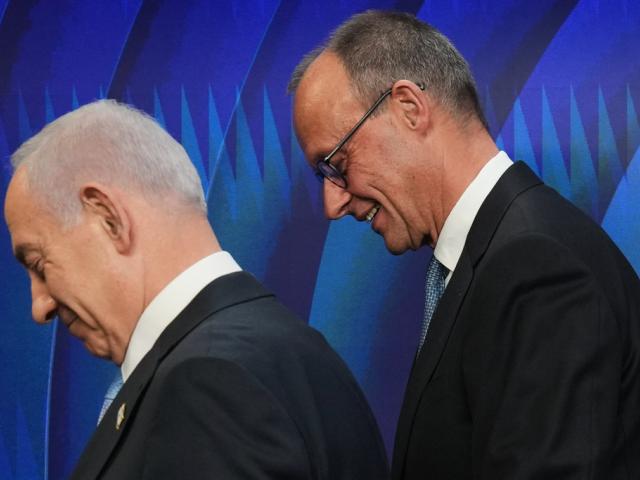 Israeli Prime Minister Benjamin Netanyahu, left, and German Chancellor Friedrich Merz leave the podium following a joint press conference in Jerusalem Sunday, Dec. 7, 2025. (AP Photo/Ariel Schalit, Pool) Israeli Prime Minister Benjamin Netanyahu, left, and German Chancellor Friedrich Merz leave the podium following a joint press conference in Jerusalem Sunday, Dec. 7, 2025. (AP Photo/Ariel Schalit, Pool)
