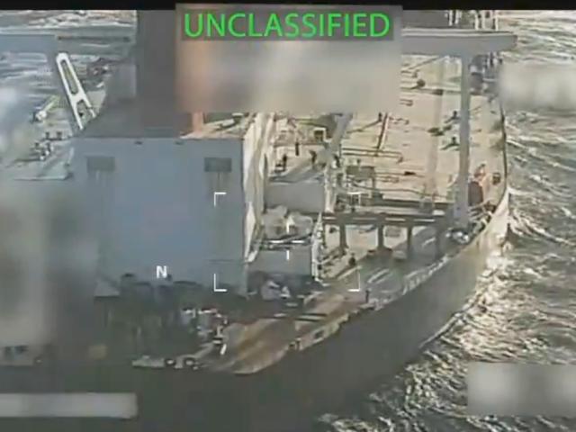 This image from video posted on Attorney General Pam Bondi's X account, shows an oil tanker being seized by U.S. forces off the coast of Venezuela, Dec. 10, 2025. (U.S. Attorney General's Office/X via AP) This image from video posted on Attorney General Pam Bondi's X account, shows an oil tanker being seized by U.S. forces off the coast of Venezuela, Dec. 10, 2025. (U.S. Attorney General's Office/X via AP)