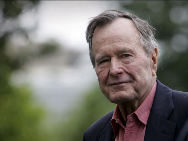 Former President George H.W. Bush died late Friday at his Houston home. He was 94.  AP photo. 