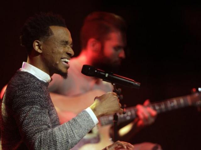 In this Oct. 11, 2016 file photo, Jonathan McReynolds performs at the 47th Annual GMA Dove Awards at Lipscomb University in Nashville, Tenn. (Photo by Wade Payne/Invision/AP, File)