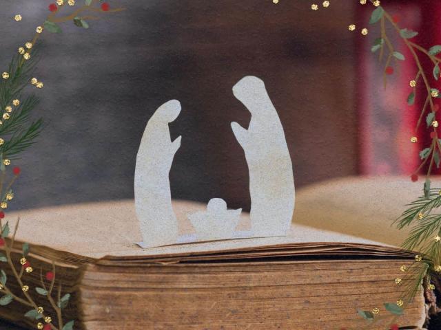 Mini manger Christmas Scene