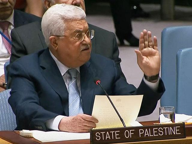 Palestinian President Mahmoud Abbas Addresses the UNSC, Photo, Screen Capture, RT
