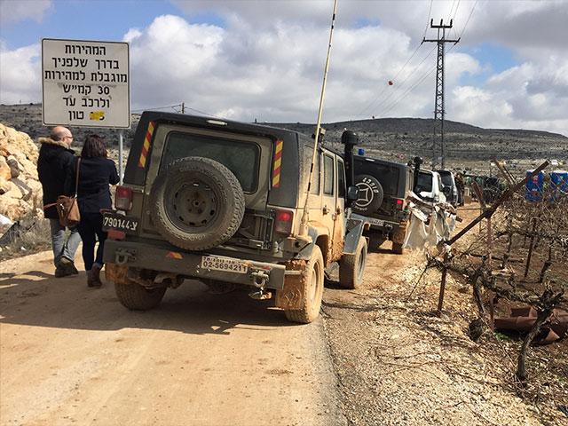 Security Forces at Amona Evacuation, CBN News image