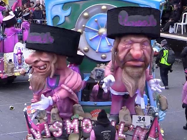 An anti-Semitic float in the Beligian city of Aalst (Photo: CBN News)