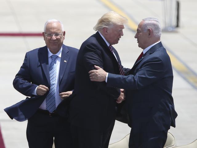 El presidente Donald Trump comenzó el lunes su primera visita a Israel