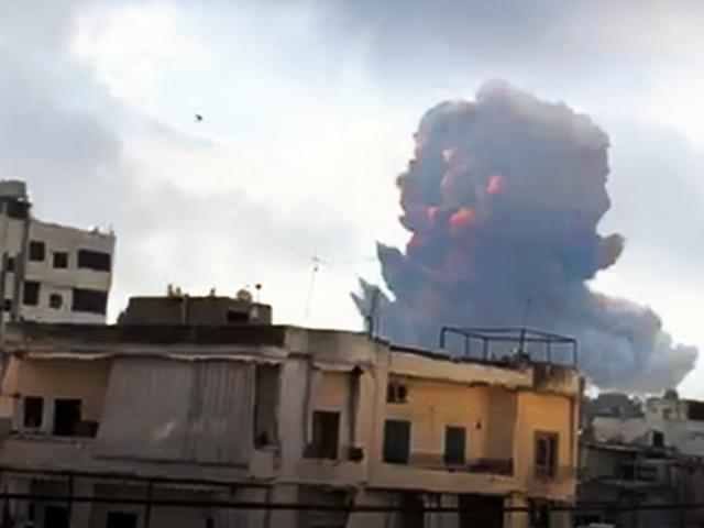 Beirut rocked by an explosion on August 4, 2020 (Image: video screen capture) 
