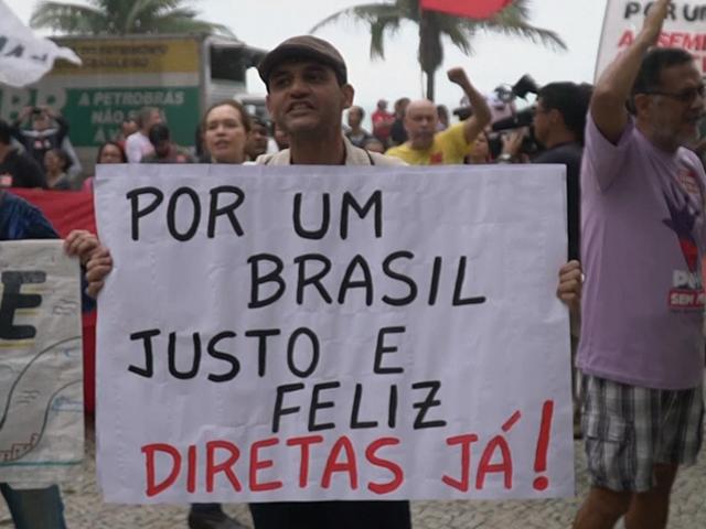 Diversas manifestaciones contra el presidente Michel Temer.