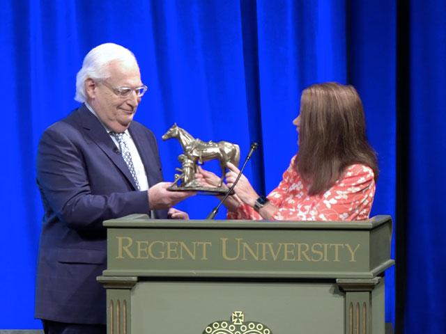 Regent University has officially launched its new Institute for Israel Studies by honoring former U.S. Ambassador to Israel David Friedman with its Defender of Israel Award. 