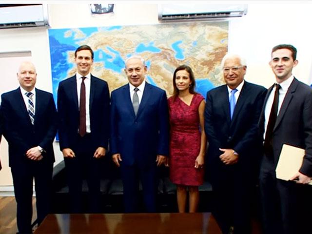 US Delegation with Israeli Prime Minister Benjamin Netanyahu, Screen Capture