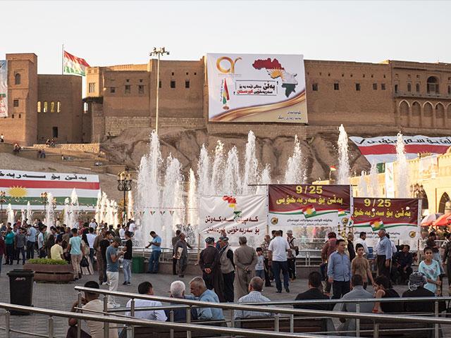 Erbil, Kurdistan, Readies for Referendum, Photo, CBN News, Jonathan Goff