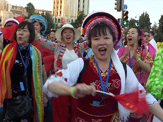 ICEJ&#039;s Feast of Tabernacles March in Jerusalem, Photo, CBN News