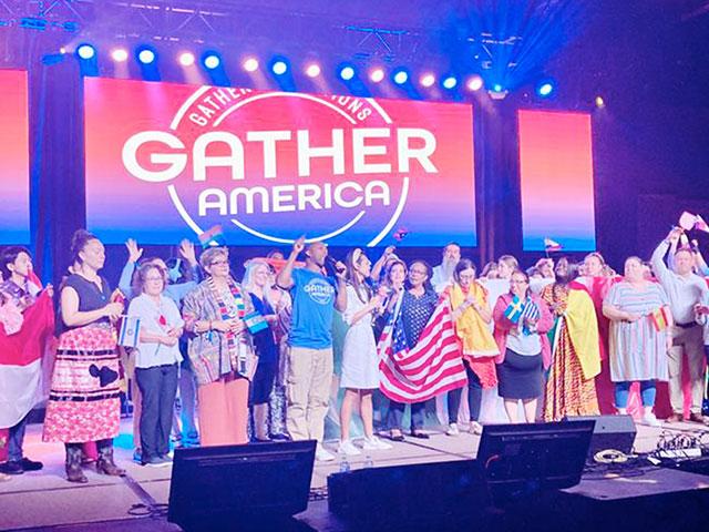 The &quot;Gather America&quot; international conference in Dallas, Texas 2023. 