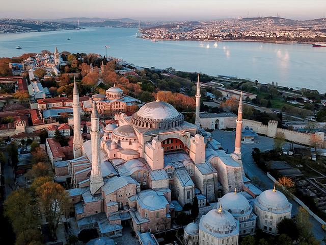 The Hagia Sophia Museum was once the main Christian cathedral of the Byzantine Empire.