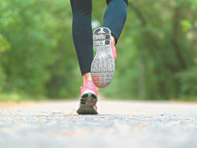 female runner legs and feet only