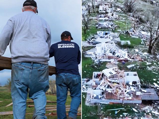 CBN&#039;s Operation Blessing is helping people in Elkhorn, Nebraska who suffered catastrophic losses from tornado damage.