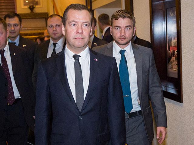 Russian PM Dmitry Medvedev, Courtesy, TPS, Hillel Maeir