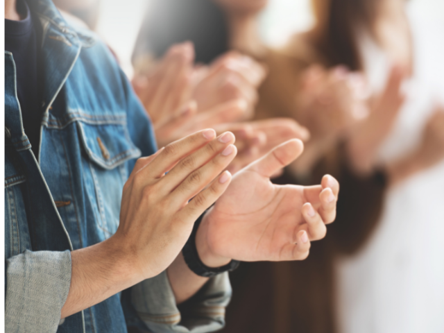 people group clapping