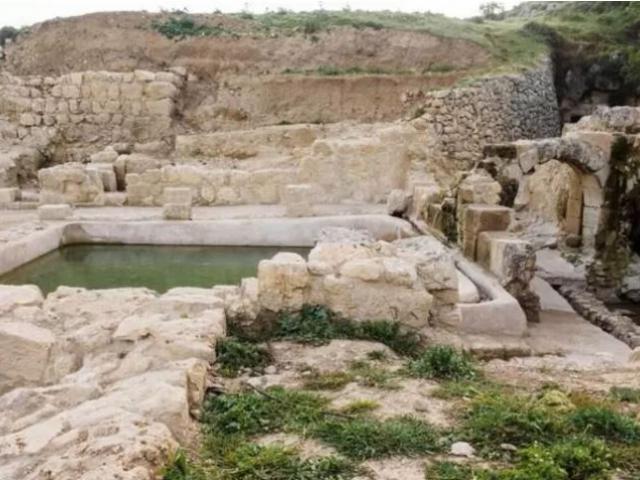 A pool at Ein Hanya nature park. Photo credit: Assaf Peretz, Israel Antiquities Authority