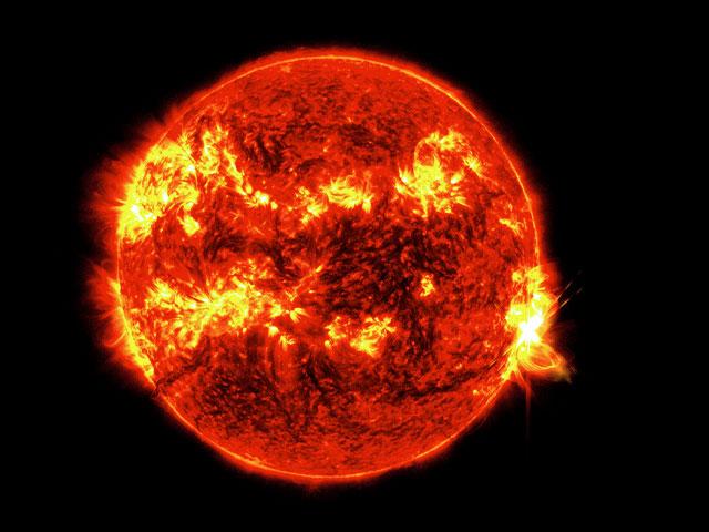 This image provided by NASA&#039;s Solar Dynamics Observatory shows the biggest solar flare in nearly a decade, May 14, 2024. (NASA/SDO via AP)