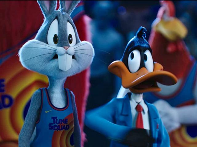 Bugs Bunny and Daffy Duck in Space Jam a New Legacy
