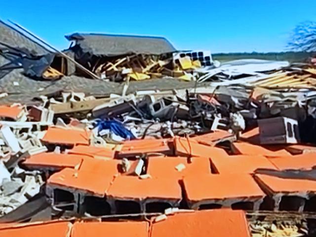 Christ Community Church in Paducah, Kentucky was destroyed by a tornado. 