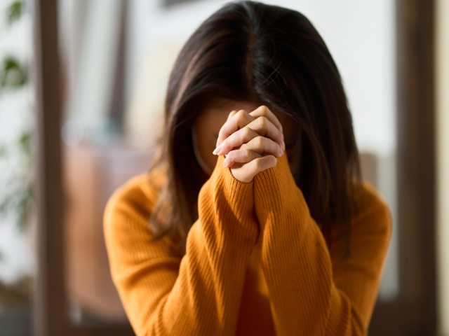 Woman praying