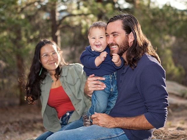 Family in nature