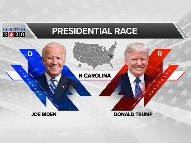 Trump and Biden in North Carolina