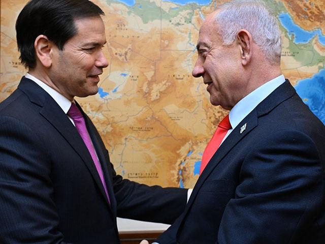 Israeli Prime Minister Benjamin Netanyahu meets with U.S. Secretary of State Marco Rubio at the Prime Minister’s Office in Jerusalem, October 23, 2025. Photo Credit: Haim Zach, GPO.