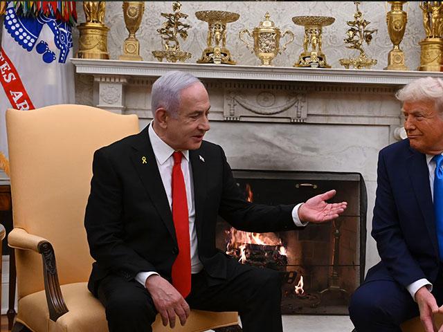 Israeli Prime Minister Benjamin Netanyahu meets with U.S. President Donald Trump in the Oval Office at the White House, Tuesday, February 4, 2025. Photo Credit: Avi Ohayon, GPO. 