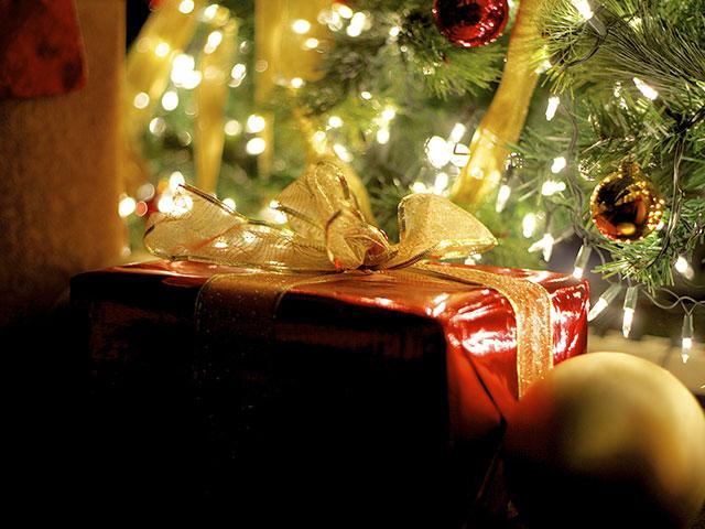 Present Under Christmas Tree