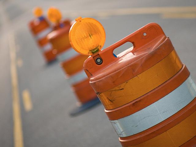 road construction barrel