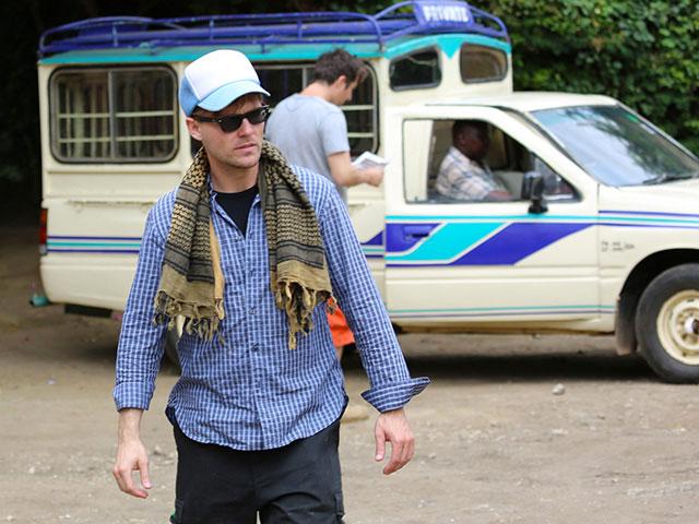 Scott Haze in Kenya, filming Mully, cr: FOR GOOD